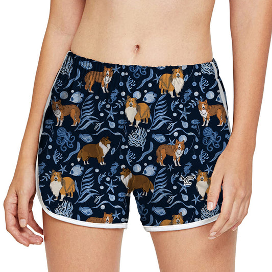 Rough Collie - Colorful Women's Running Shorts V3