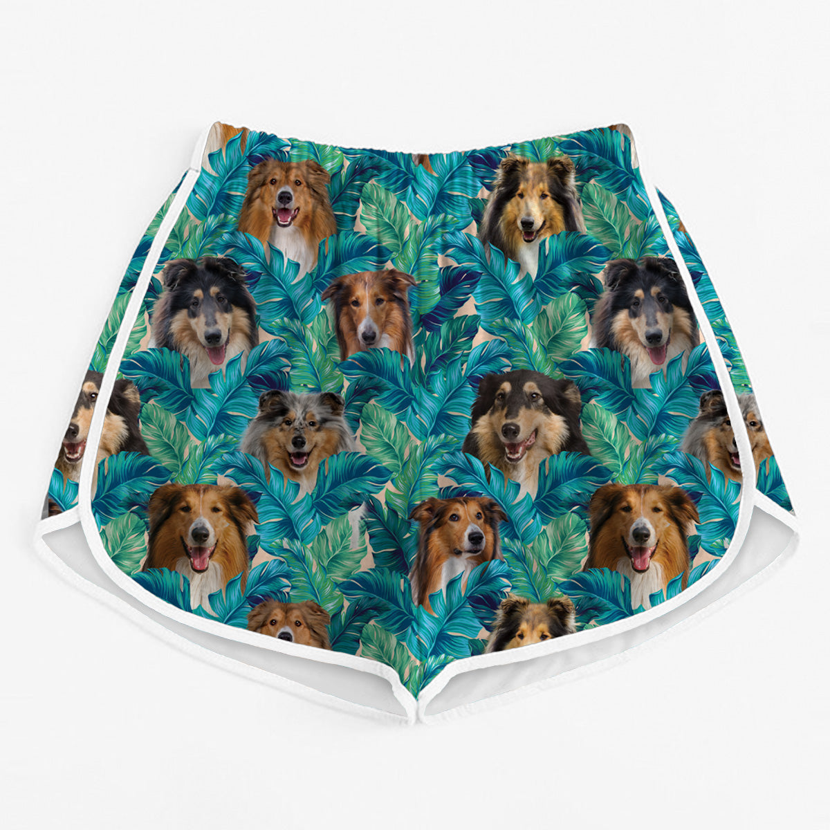 Rough Collie - Colorful Women's Running Shorts V1