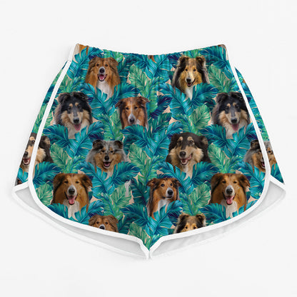 Rough Collie - Colorful Women's Running Shorts V1