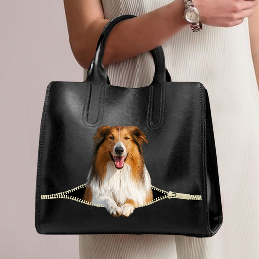 Rough Collie Luxury Handbag V1