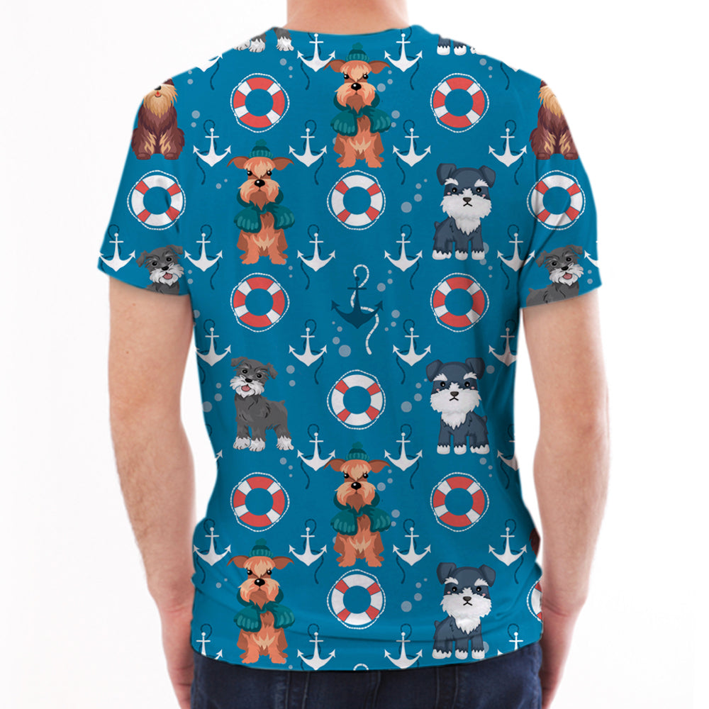 Schnauzer - T-Shirt Hawaïen V1