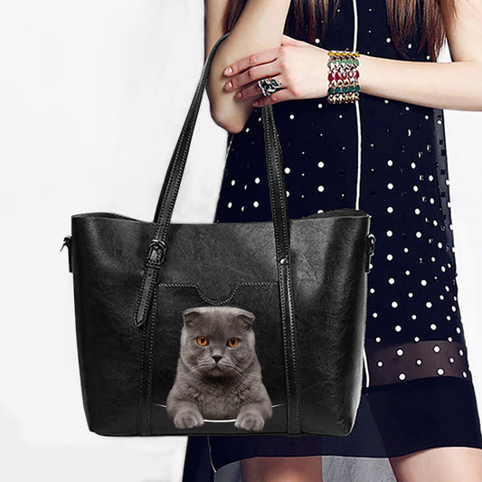 Scottish Fold Cat Unique Handbag V1