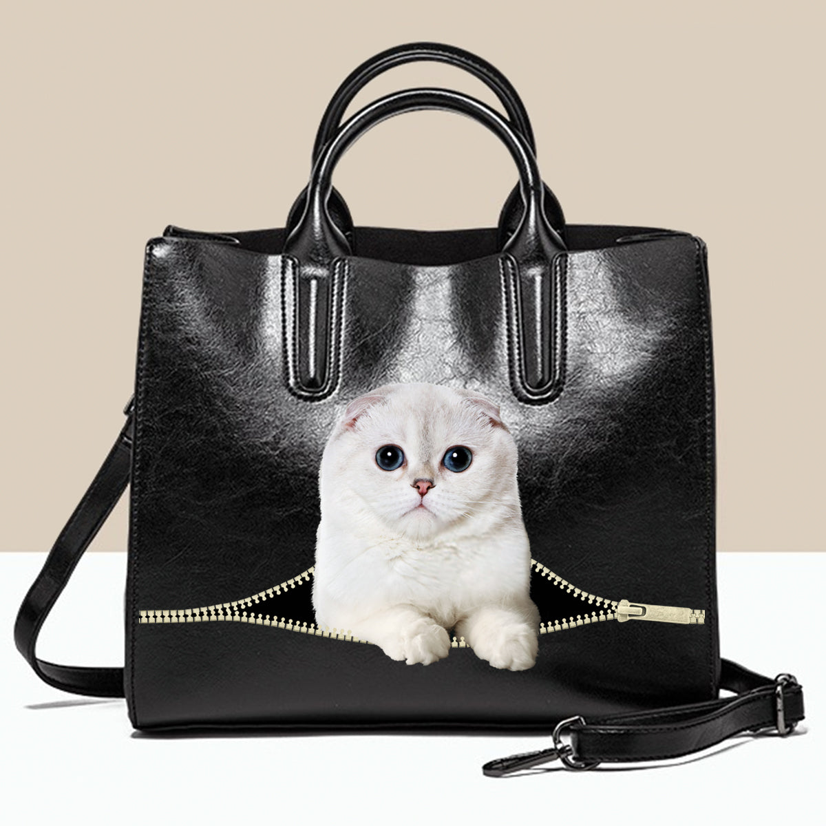Scottish Fold Cat Luxury Handbag V2