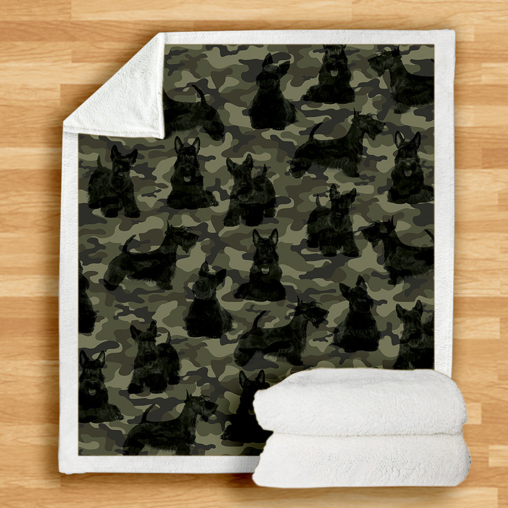 Couverture camouflage Scottish Terrier V1