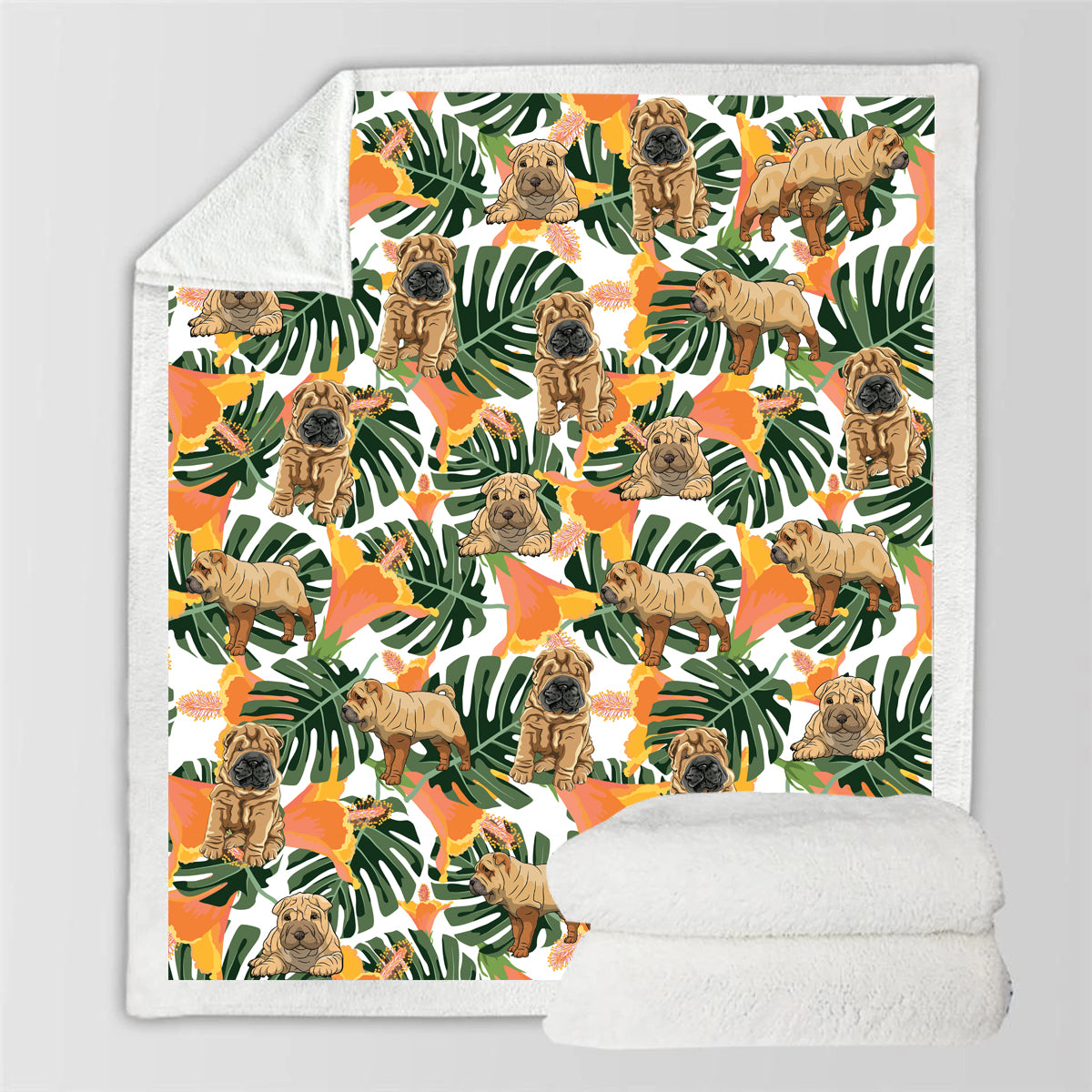 Shar Pei - Colorful Blanket V2