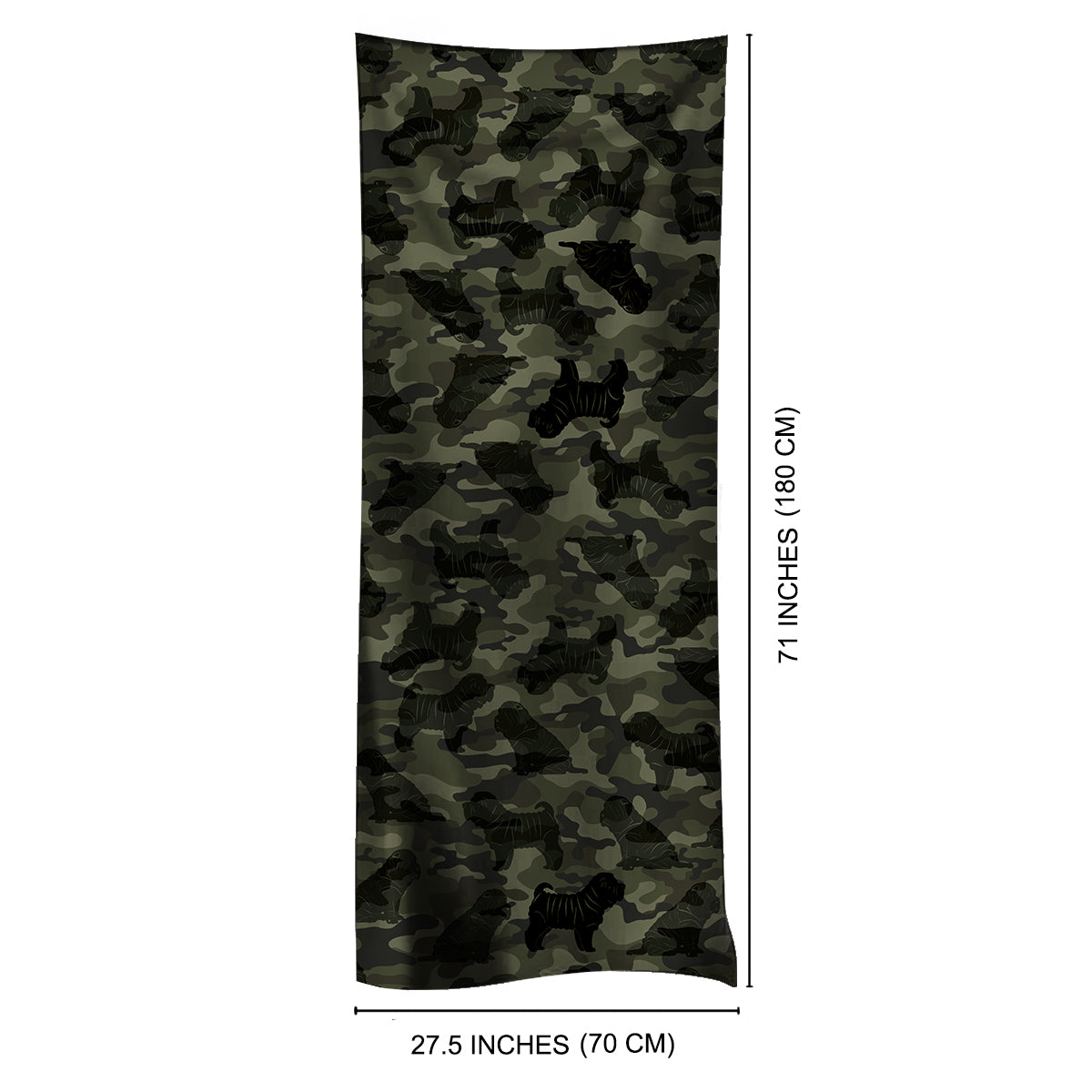 Shar Pei Camo Schal V1