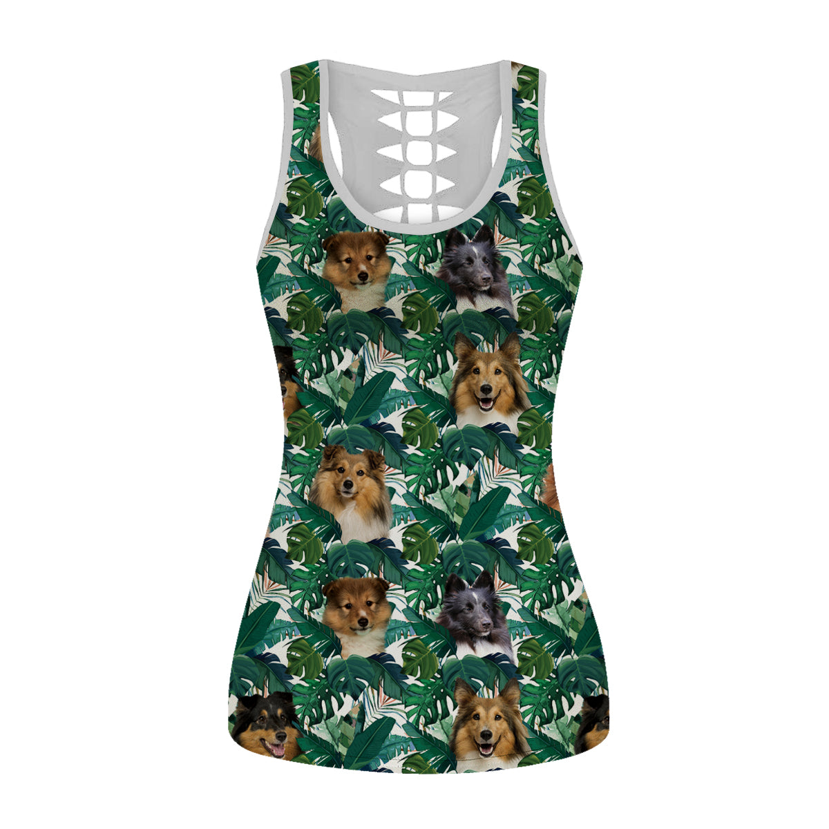 Shetland Sheepdog - Hawaiianisches Tanktop V1