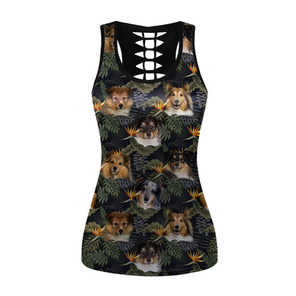 Shetland Sheepdog - Hawaiianisches Tanktop V3