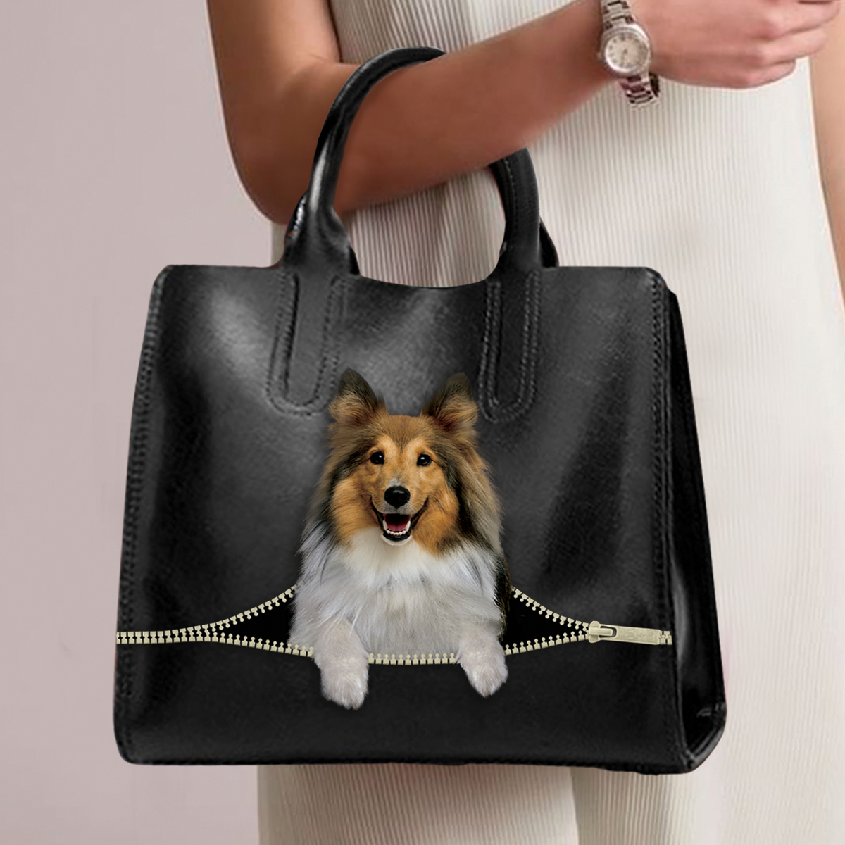 Shetland Sheepdog Luxury Handbag V2