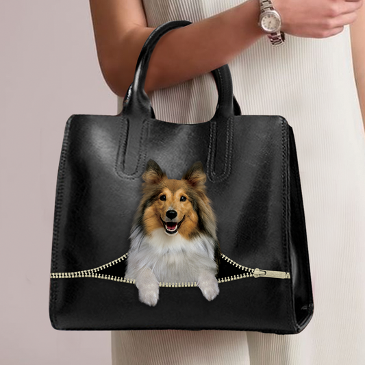 Shetland Sheepdog Luxus-Handtasche V2