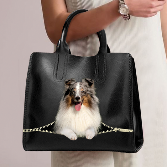 Shetland Sheepdog Luxus-Handtasche V3