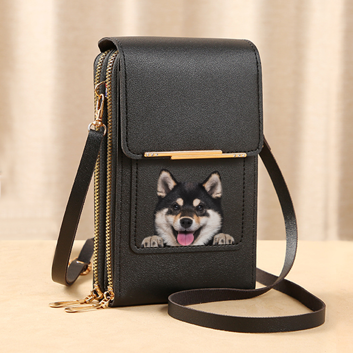 Shiba Inu - Touch Screen Phone Wallet Case Crossbody Purse V2