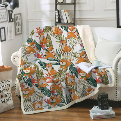 Shiba Inu - Colorful Blanket V1