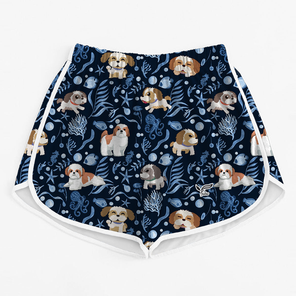 Shih Tzu - Short de course coloré pour femmes V4