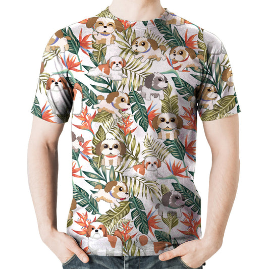 Shih Tzu - T-Shirt Hawaïen V2