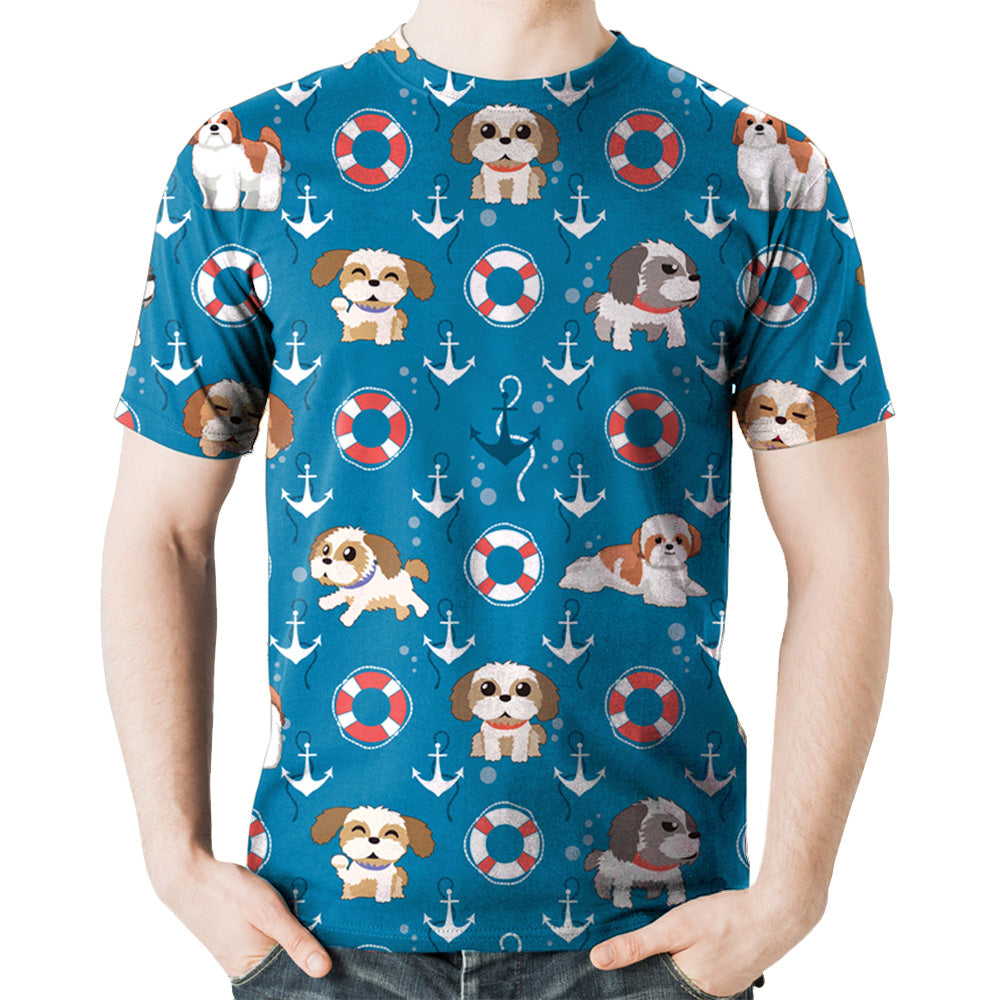 Shih Tzu - T-Shirt Hawaïen V3
