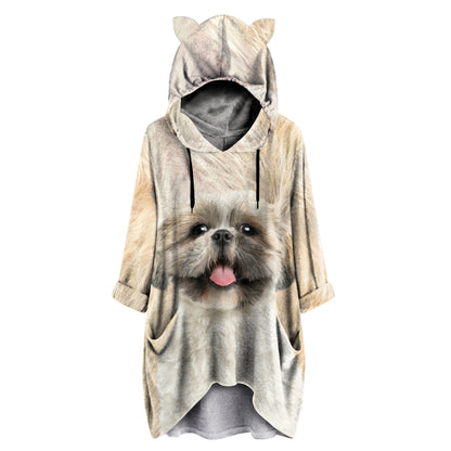 Shih Tzu Mom - Kapuzenpullover mit Ohren V1