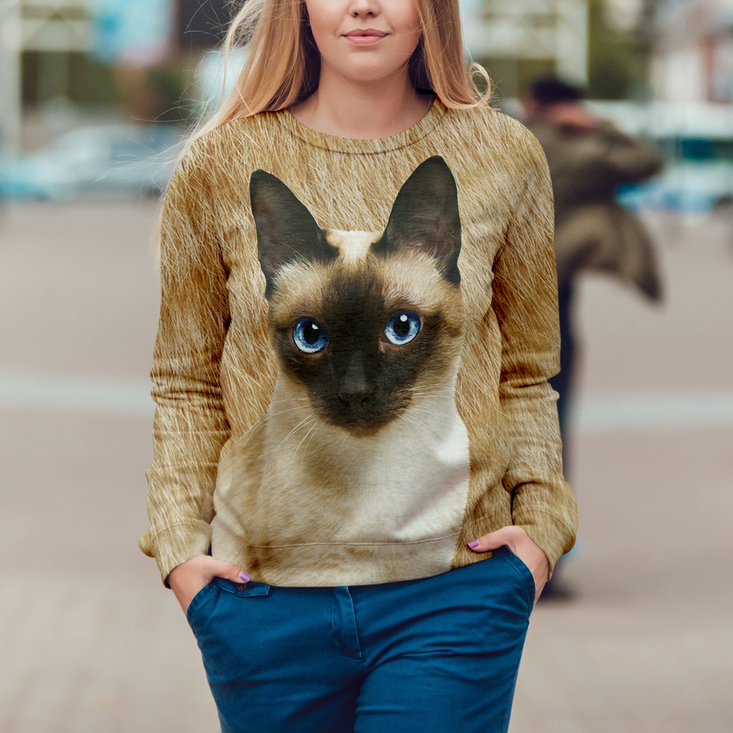 Siamese Cat Sweatshirt V1