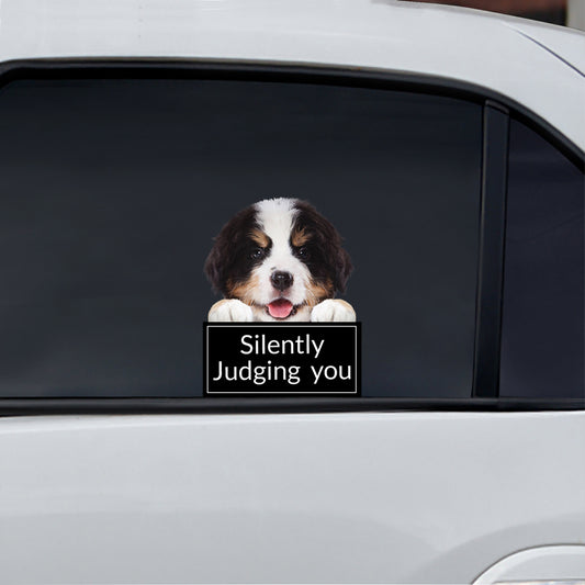 Silently Judging You - Bernese Mountain Car/ Door/ Fridge/ Laptop Sticker V1