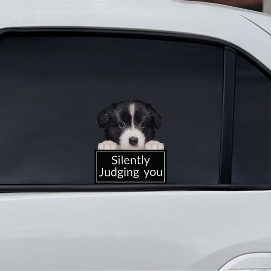Silently Judging You - Border Collie Car/ Door/ Fridge/ Laptop Sticker V1