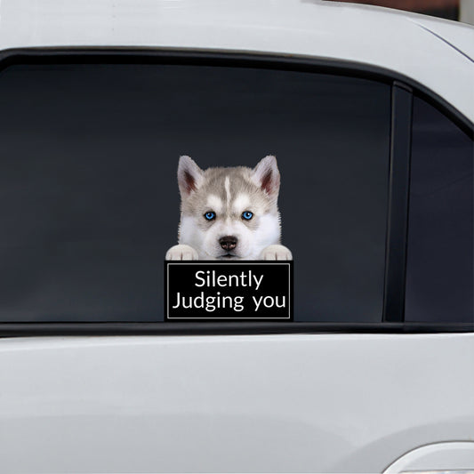 Silently Judging You – Husky Auto-/Tür-/Kühlschrank-/Laptop-Aufkleber V1