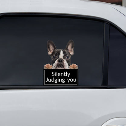 Silently Judging You - French Bulldog Car/ Door/ Fridge/ Laptop Sticker V2