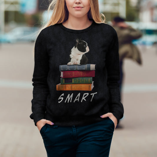 Smart Boston Terrier Sweatshirt V1