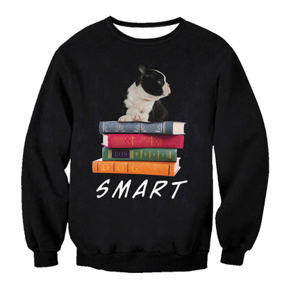Smart Boston Terrier Sweatshirt V1