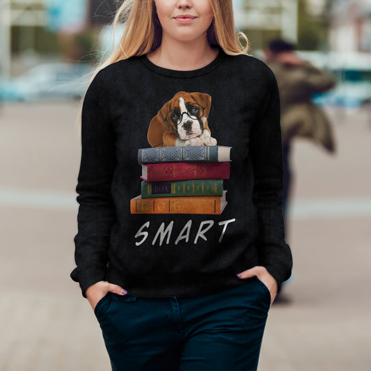 Smartes Boxer-Hunde-Sweatshirt V1