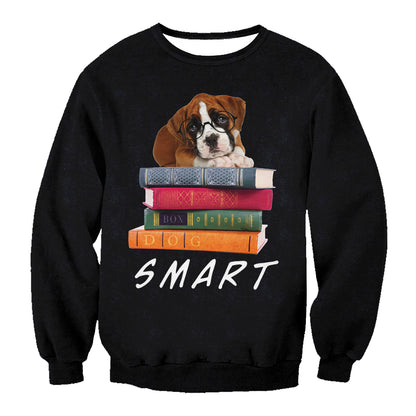 Smart Boxer Dog Sweatshirt V1