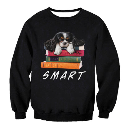 Sweat-shirt Smart Cavalier King Charles Spaniel V1