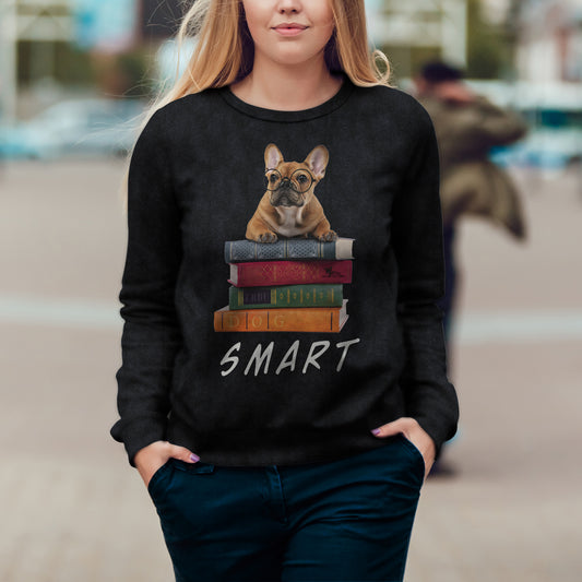 Smartes französisches Bulldoggen-Sweatshirt V1