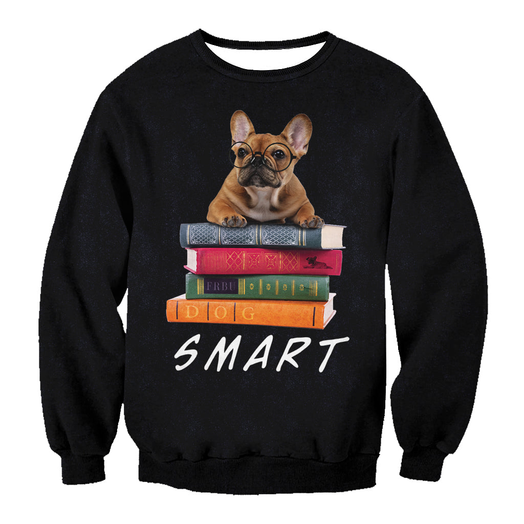 Smartes französisches Bulldoggen-Sweatshirt V1