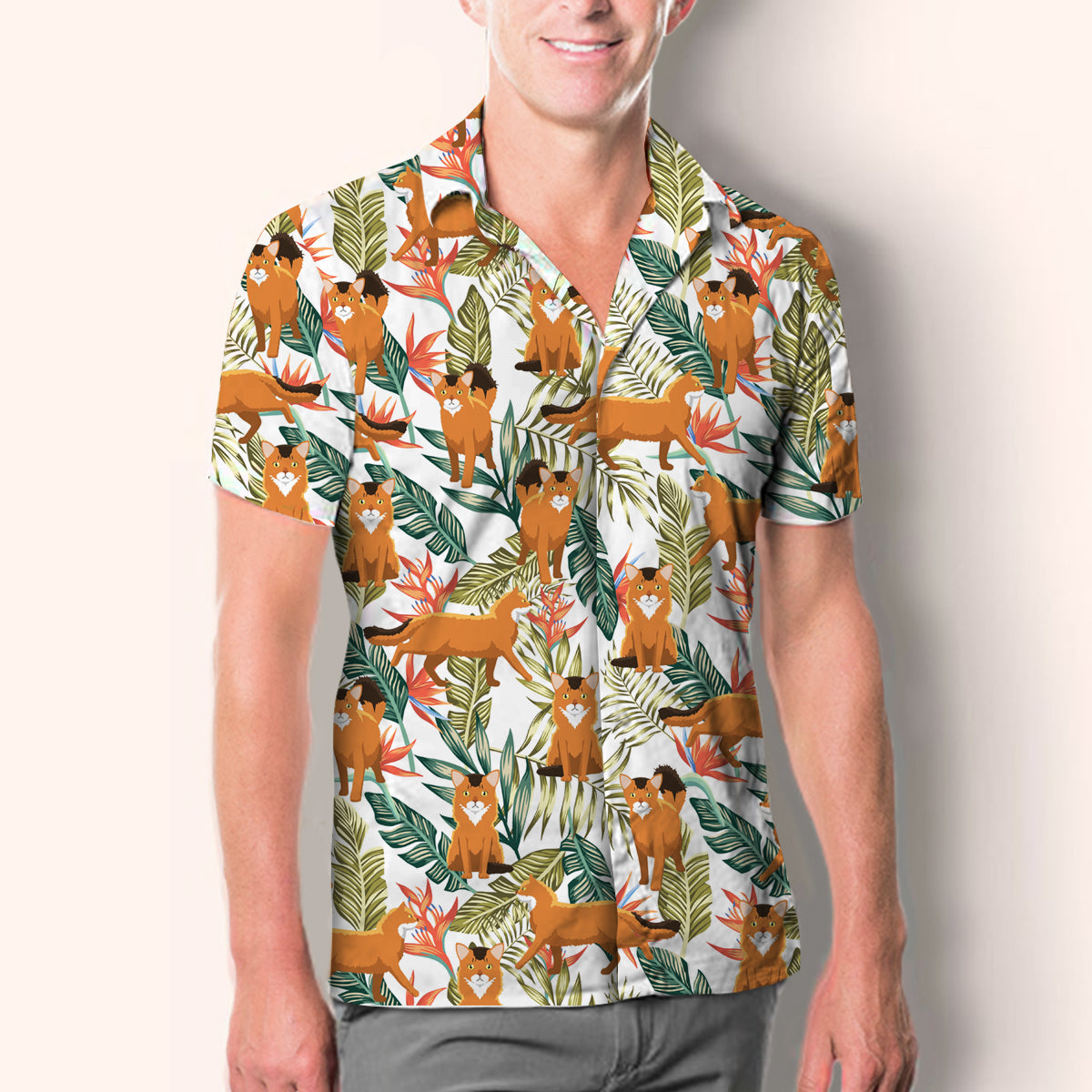 Somali Cat - Hawaiian Shirt V2