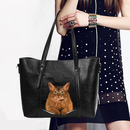Einzigartige Handtasche mit Somali-Katze V1
