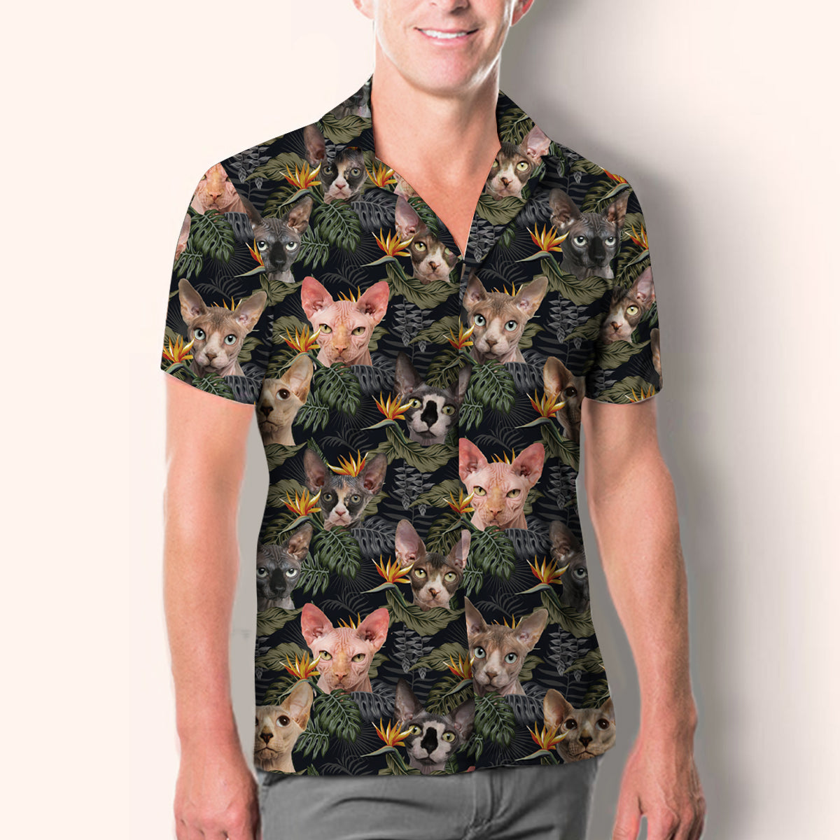 Sphynx Cat - Hawaiian Shirt V1