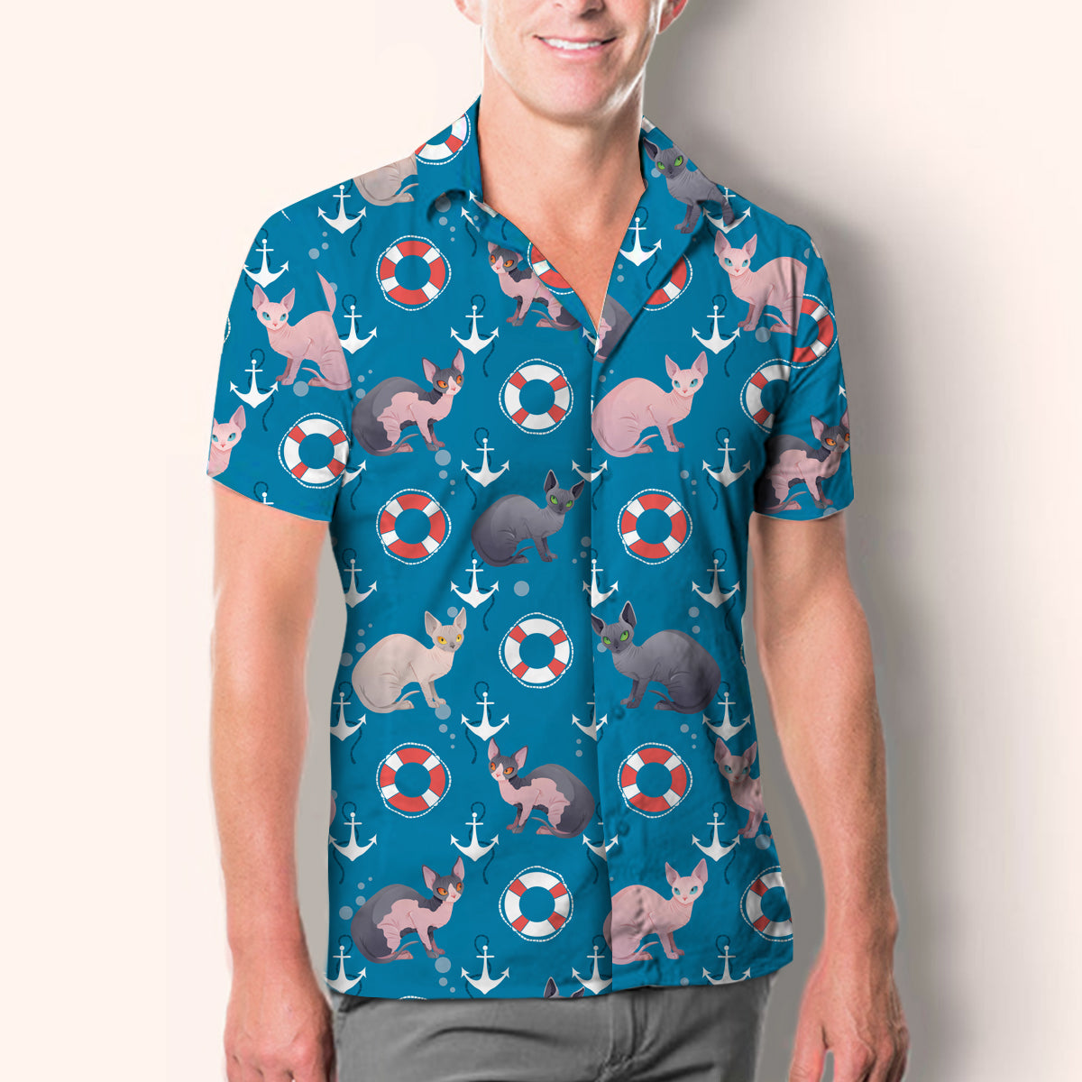 Sphynx Cat - Hawaiian Shirt V2