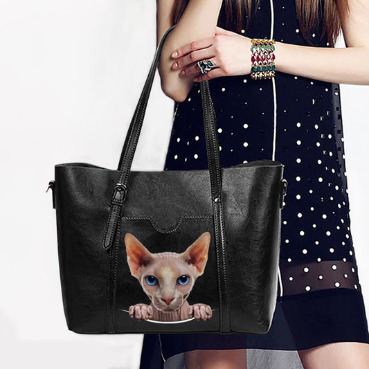 Sphynx Cat Einzigartige Handtasche V3