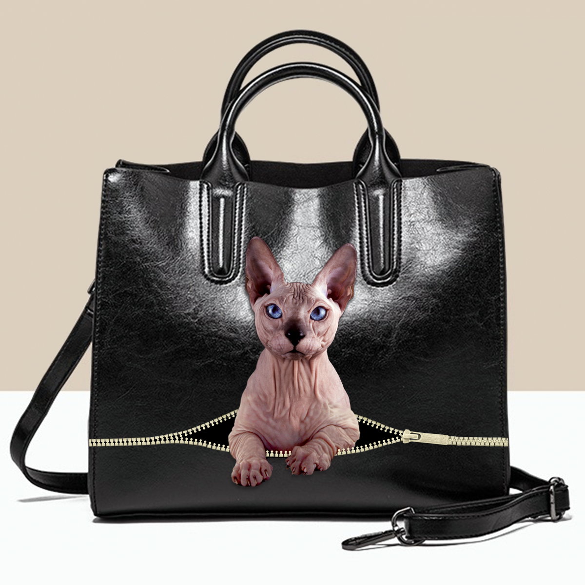Sphynx Cat Luxury Handbag V1