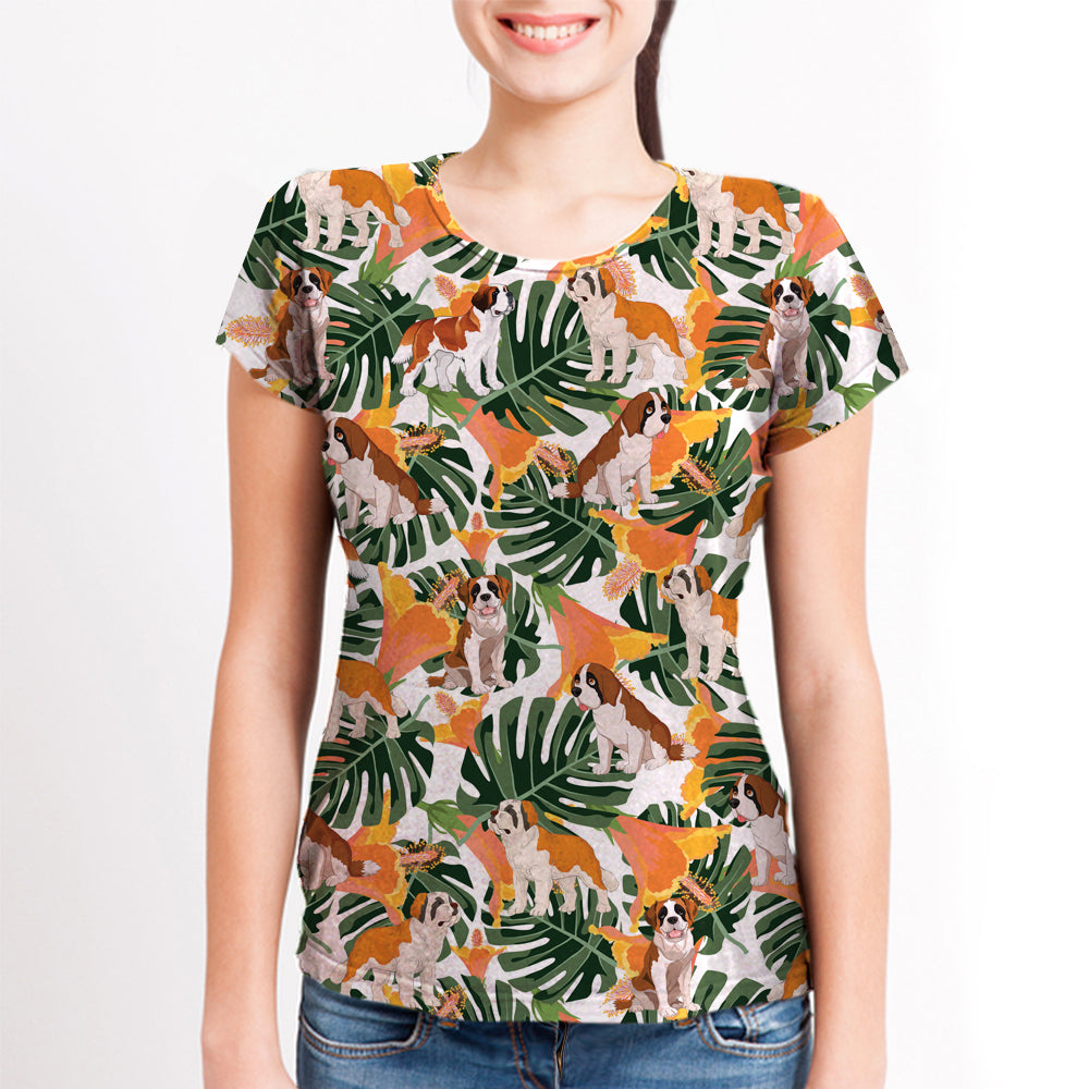 St.Bernard - Hawaiian T-Shirt V1