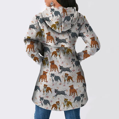 Staffordshire Bull Terrier - Fashion Long Hoodie V2