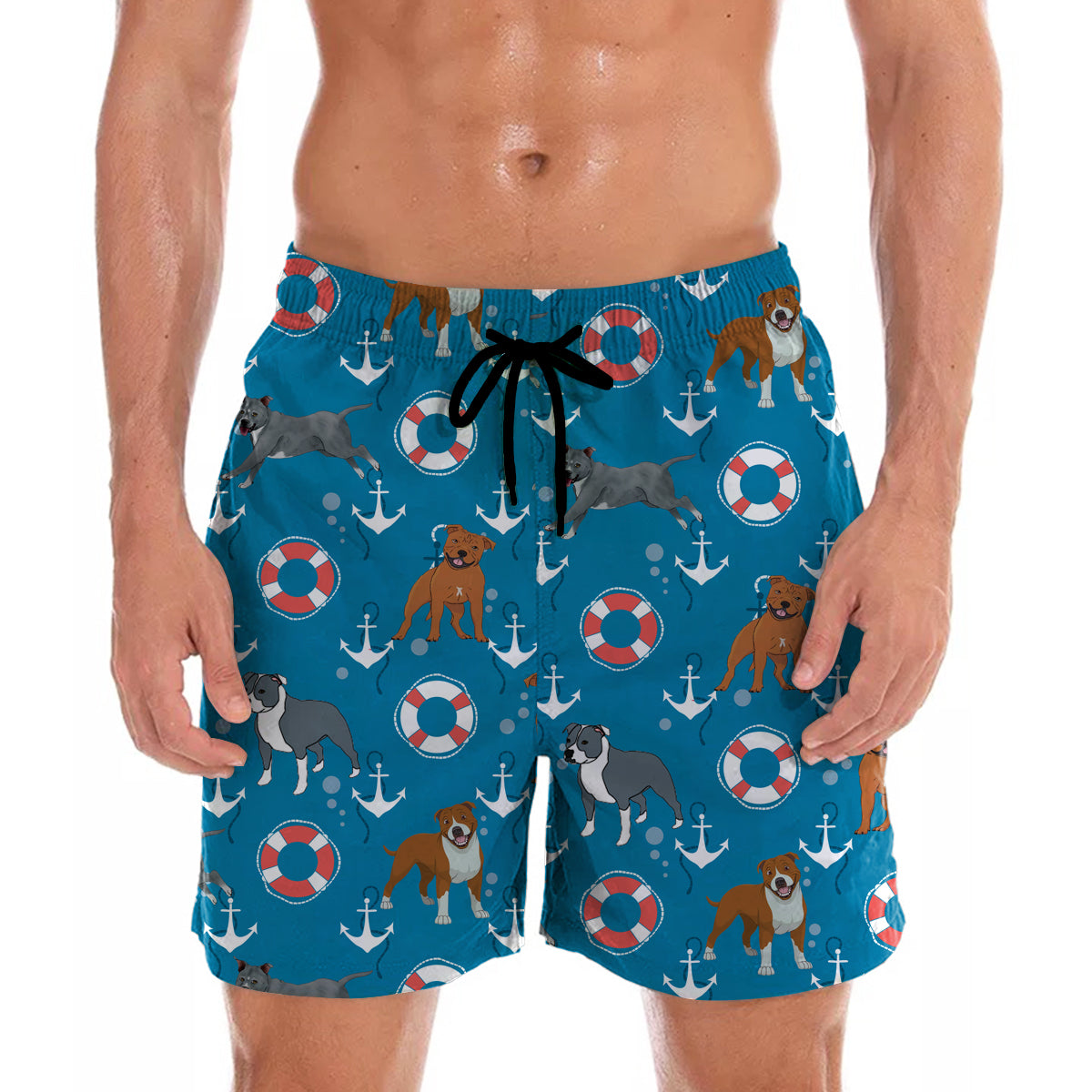 Staffordshire Bull Terrier - Hawaiian Shorts V1