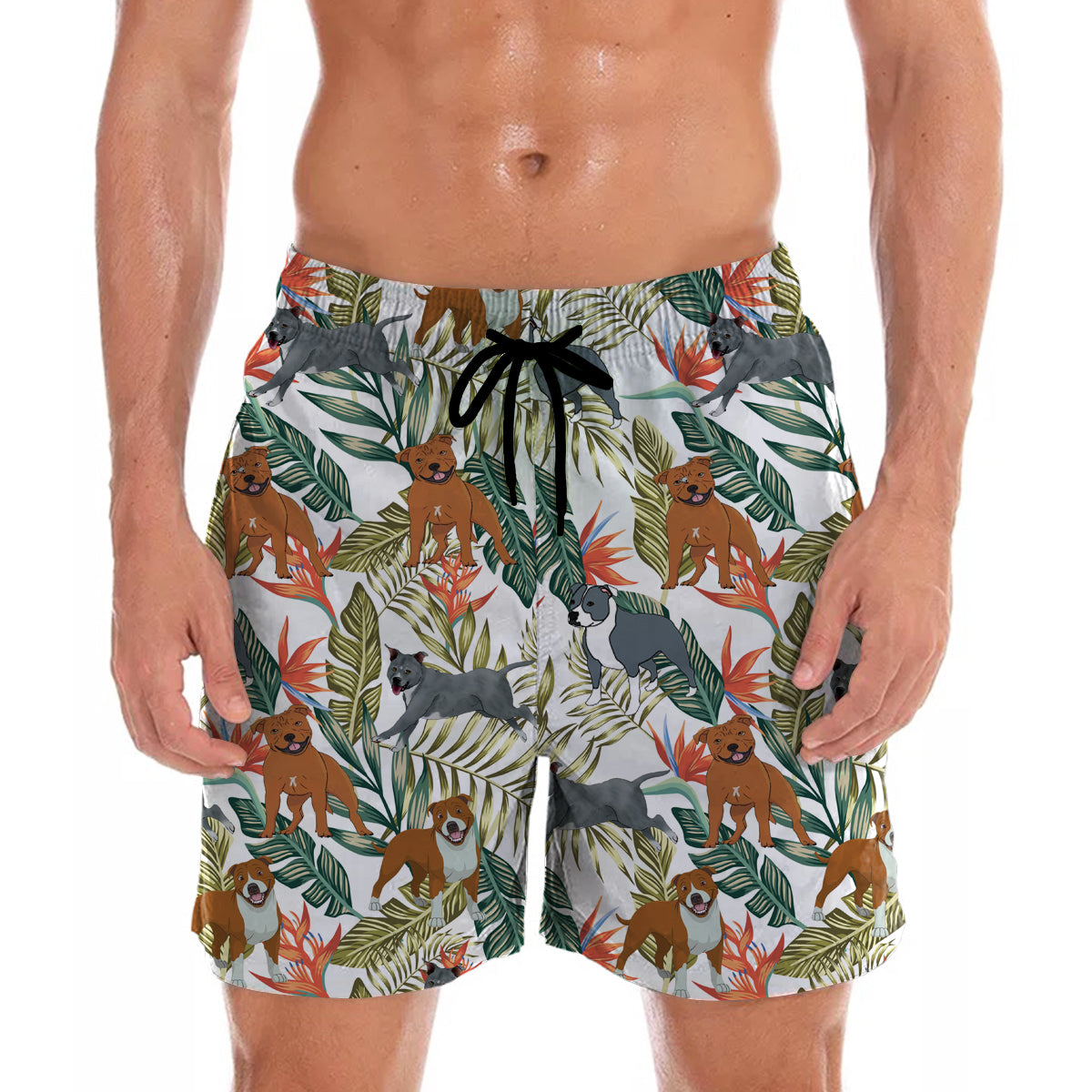 Staffordshire Bull Terrier - Hawaiian Shorts V2