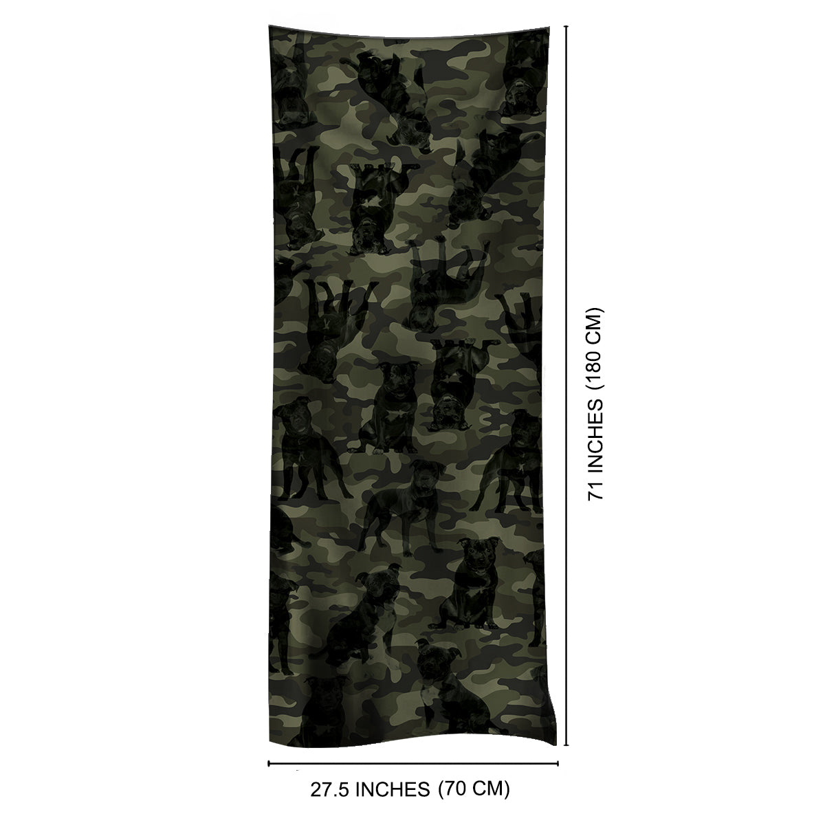 Staffordshire Bull Terrier Camo Schal V1