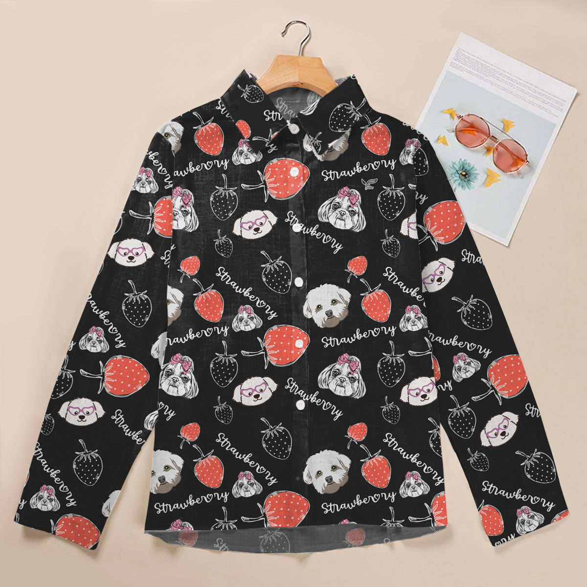 Strawberry And Maltese - Women Shirt