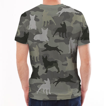 Street Style avec T-shirt camouflage bouledogue français V1