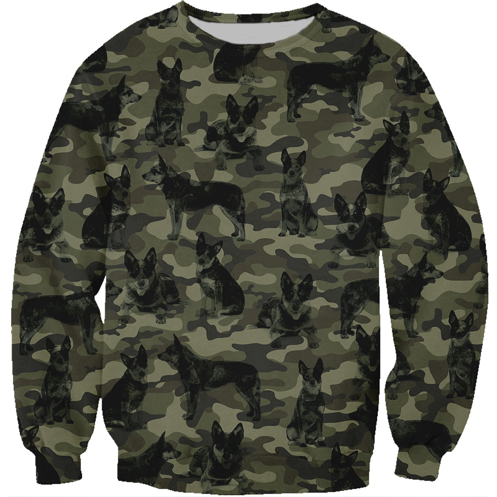 Street Style avec sweat-shirt camouflage de bétail australien V1