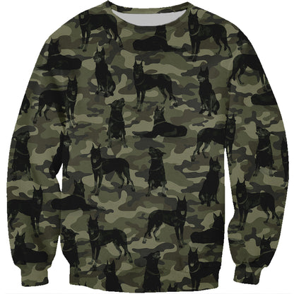 Street Style avec sweat-shirt camouflage Beauceron V1