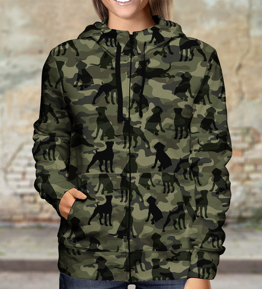 Street Style With Boxer Camo Hoodie V1
