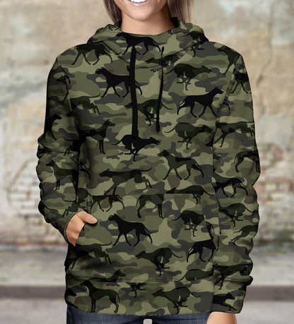 Street Style With Greyhound Camo Hoodie V1